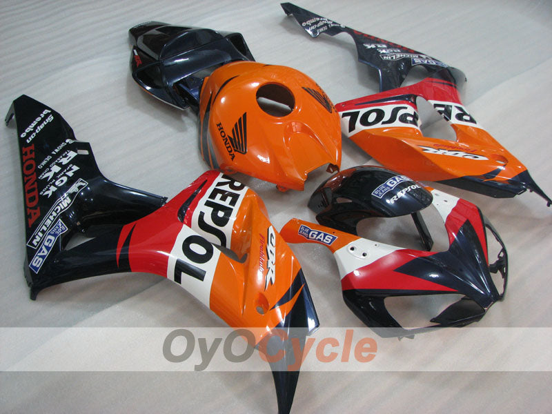 Kit de carénage à injection pour CBR1000RR 06-07 - Orange, noir - Repsol #OYO87904988