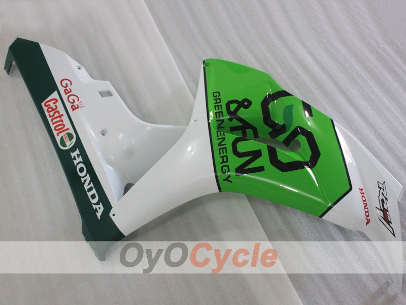Kit de carénage à injection pour CBR1000RR 06-07 - Vert, Blanc - GO&FUN #OYO87904989