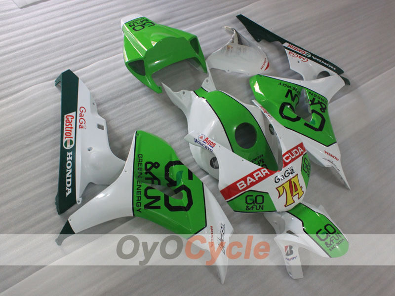 Kit de carénage à injection pour CBR1000RR 06-07 - Vert, Blanc - GO&FUN #OYO87904989