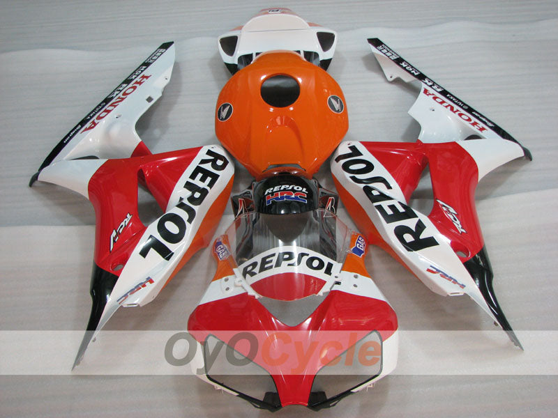 Kit de carénage à injection pour CBR1000RR 06-07 - Orange, Blanc - Repsol #OYO87904990 Image secondaire du produit