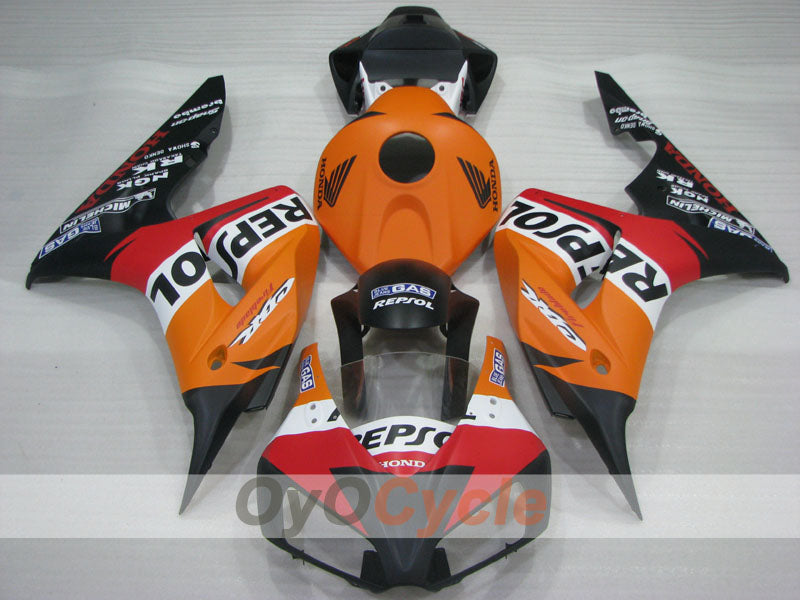 Kit de carénage à injection pour CBR1000RR 06-07 - Orange, Noir - Repsol #OYO87904991