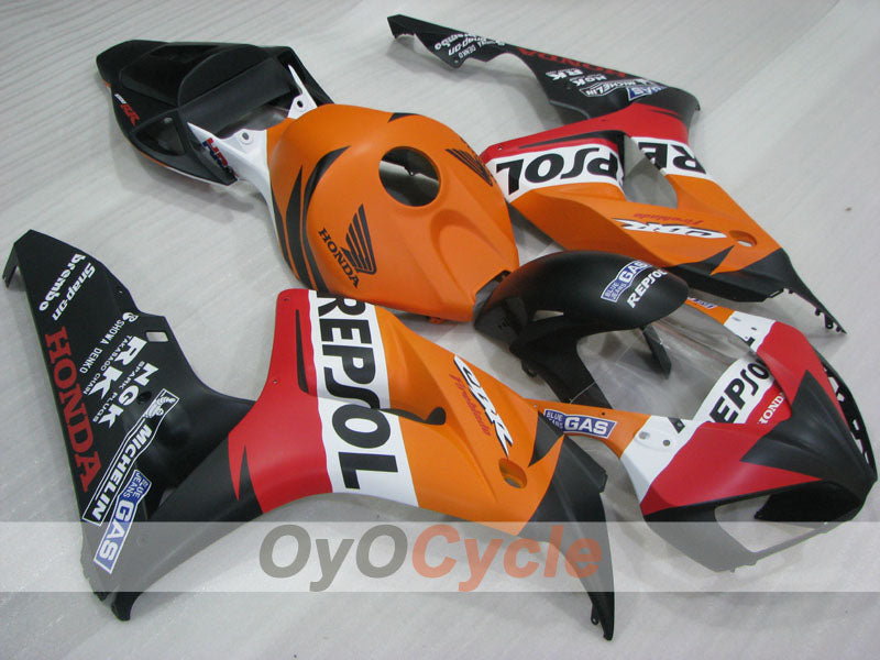 Kit de carénage à injection pour CBR1000RR 06-07 - Orange, Noir - Repsol #OYO87904991