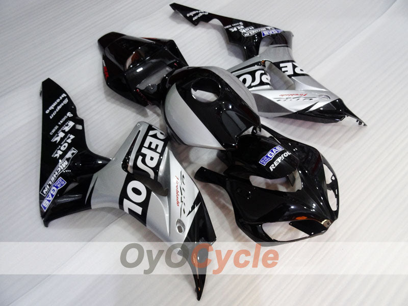 Kit de carénage à injection pour CBR1000RR 06-07 - Noir, Gris - Repsol #OYO87904993