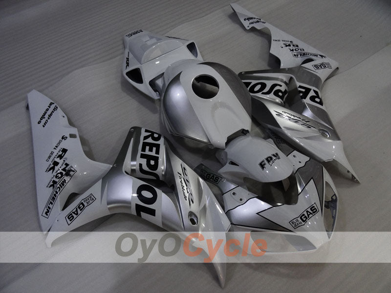 Kit de carénage injecté pour CBR1000RR 06-07 - Blanc, argent - Repsol #OYO87905002 Image principale du produit