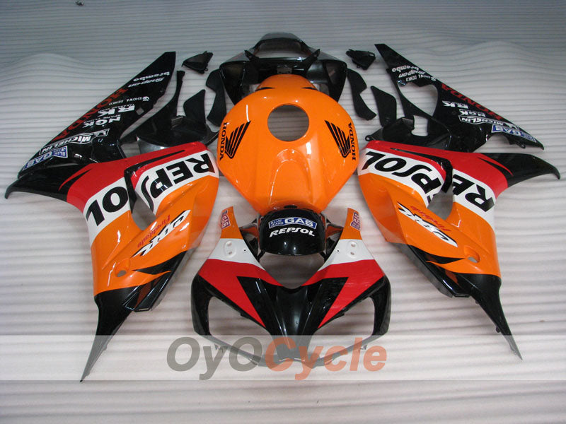 Kit de carénage injecté pour CBR1000RR 06-07 - Orange, noir - Repsol #OYO87905003 Image secondaire du produit