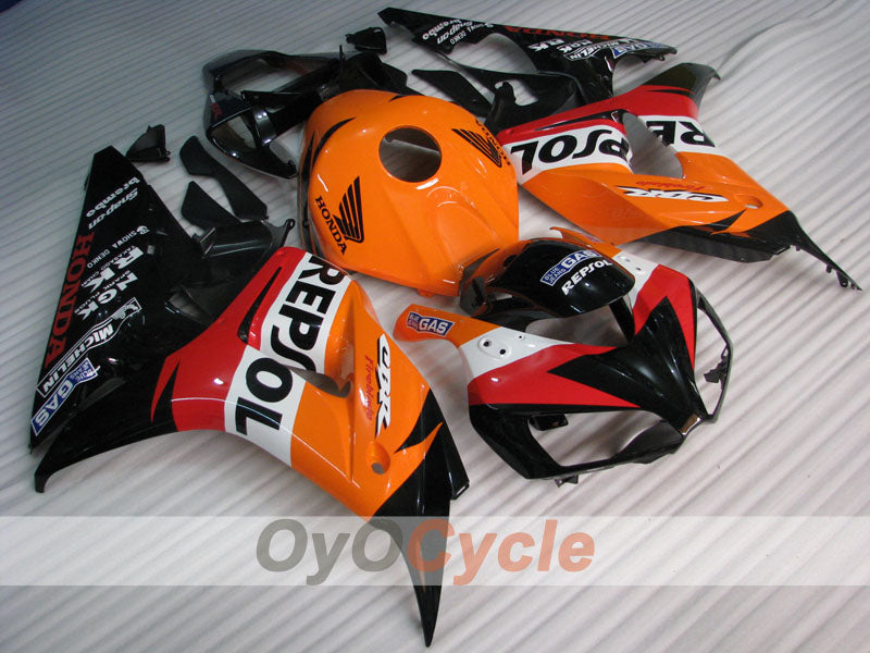 Kit de carénage injecté pour CBR1000RR 06-07 - Orange, noir - Repsol #OYO87905003