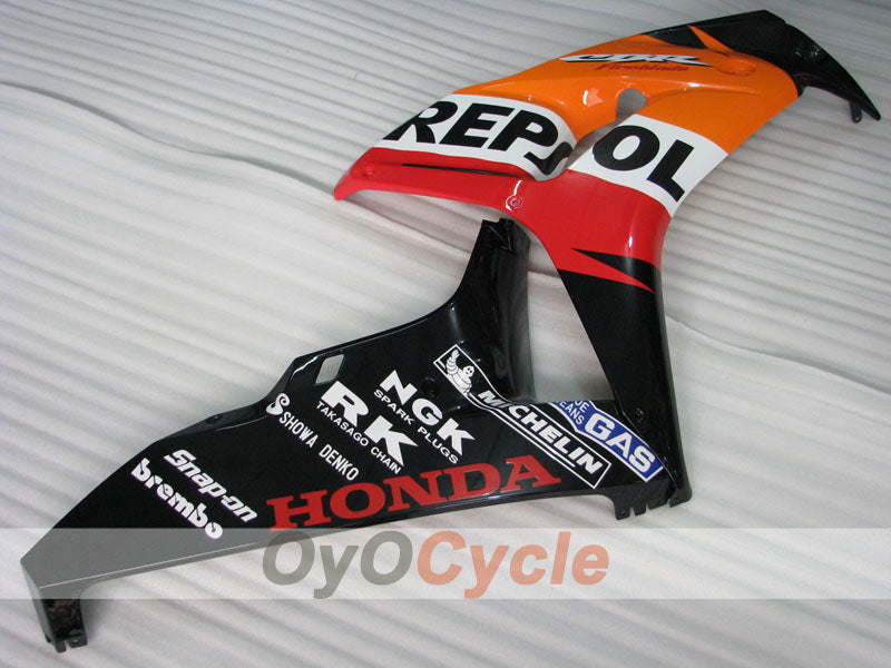 Kit de carénage injecté pour CBR1000RR 06-07 - Orange, noir - Repsol #OYO87905003