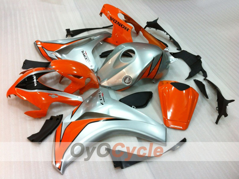 Kit de carénage injecté pour CBR1000RR 08-11 - Rouge, argent - Style usine #OYO87905007
