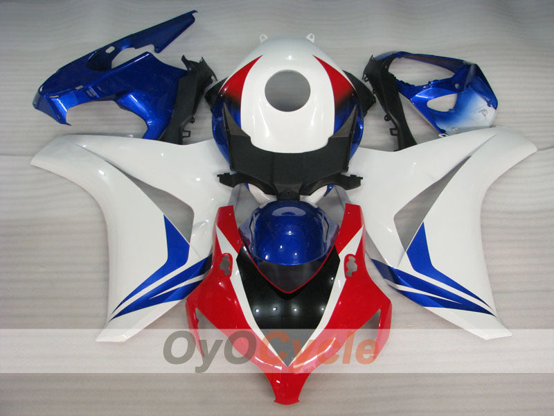 Kit de carénage injecté pour CBR1000RR 08-11 - Rouge, bleu, blanc - Sans autocollant / décalcomanie, style usine #OYO87905008