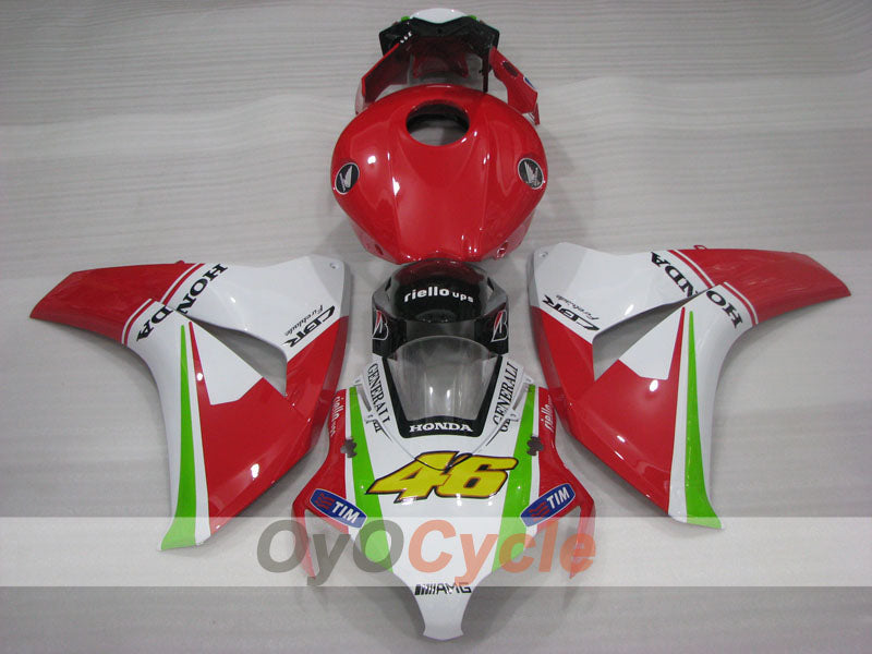 Kit de carénage injecté pour CBR1000RR 08-11 - Rouge, blanc - Personnalisable #OYO87905010 Image secondaire du produit
