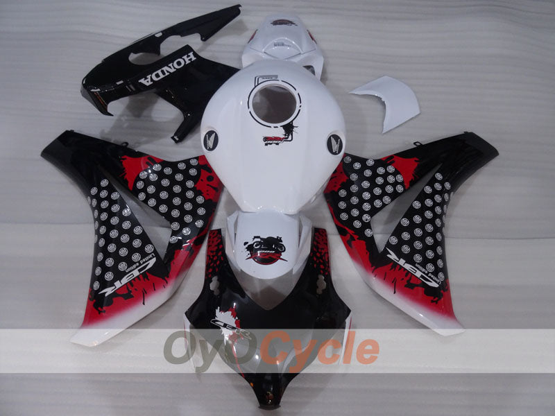 Kit de carénage injecté pour CBR1000RR 08-11 - Blanc, noir - Personnalisable #OYO87905013
