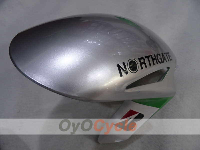 Kit de carénage à injection pour CBR1000RR 08-11 - Vert, Argent - DRIVE #OYO87905016