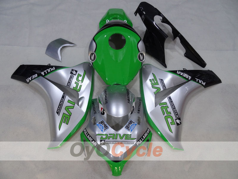 Kit de carénage à injection pour CBR1000RR 08-11 - Vert, Argent - DRIVE #OYO87905016 Image principale du produit