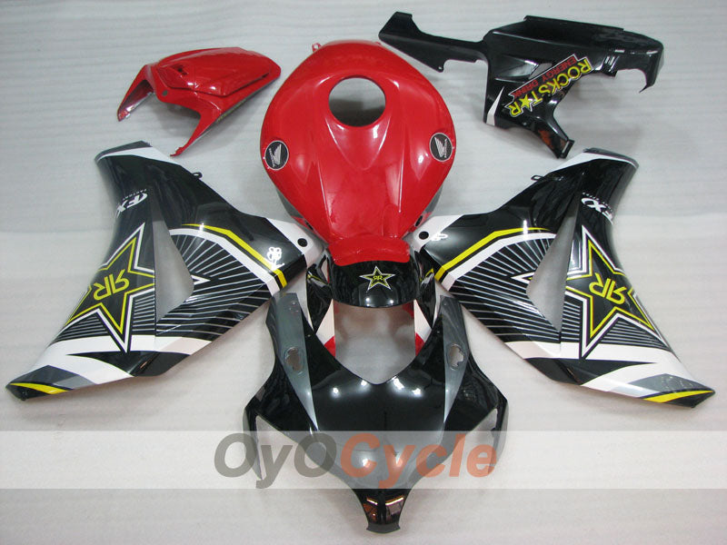 Kit de carénage à injection pour CBR1000RR 08-11 - Rouge, Noir - Rockstar #OYO87905017 Image secondaire du produit