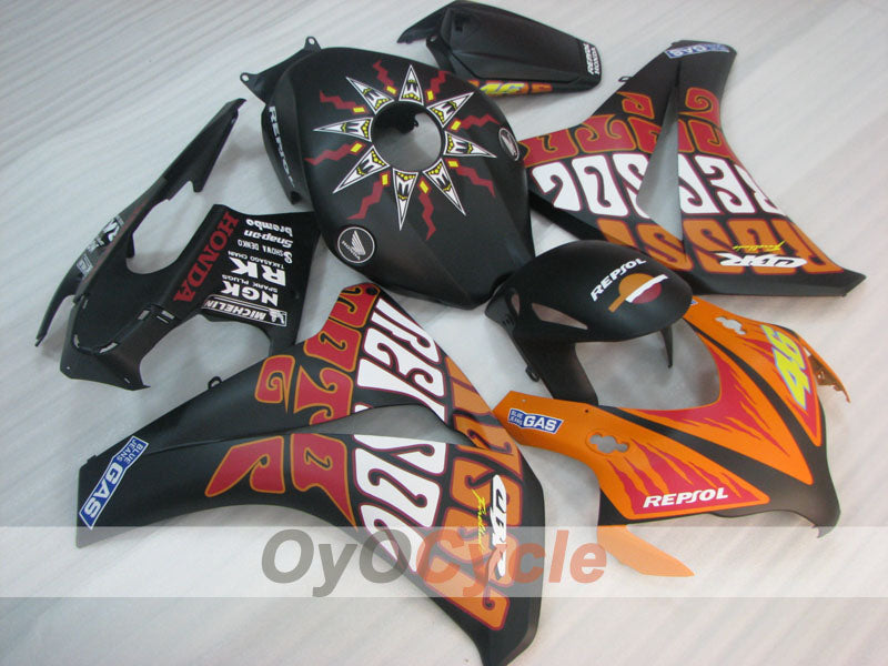 Kit de carénage à injection pour CBR1000RR 08-11 - Orange, Noir - Rossi #OYO87905018 Image secondaire du produit