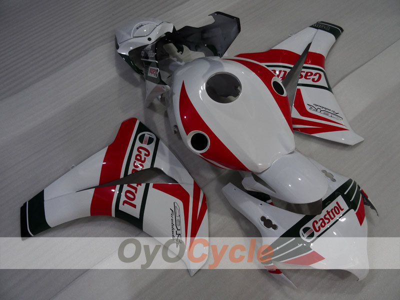 Kit de carénage à injection pour CBR1000RR 08-11 - Rouge, Blanc - Castrol #OYO87905025 Image principale du produit