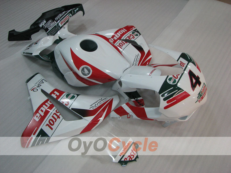 Kit de carénage à injection pour CBR1000RR 08-11 - Rouge, Blanc - Castrol #OYO87905026