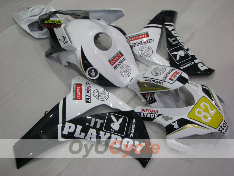 Kit de carénage à injection pour CBR1000RR 08-11 - Blanc, noir - PlayBoy #OYO87905032