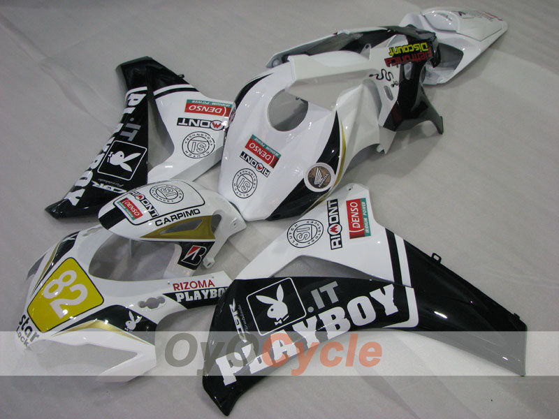 Kit de carénage à injection pour CBR1000RR 08-11 - Blanc, noir - PlayBoy #OYO87905032