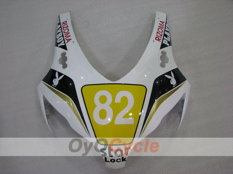 Kit de carénage à injection pour CBR1000RR 08-11 - Blanc, noir - PlayBoy #OYO87905032