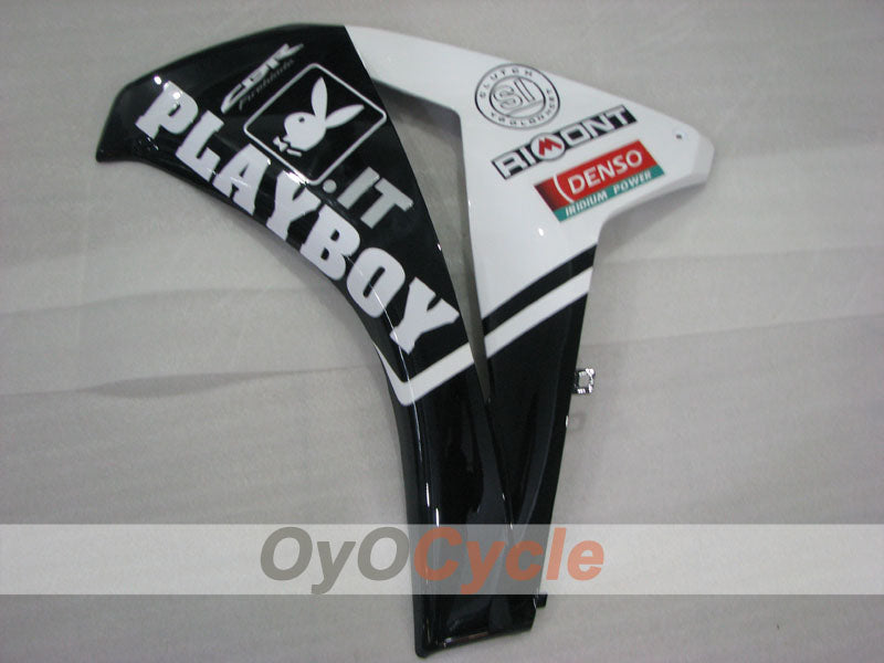 Kit de carénage à injection pour CBR1000RR 08-11 - Blanc, noir - PlayBoy #OYO87905032