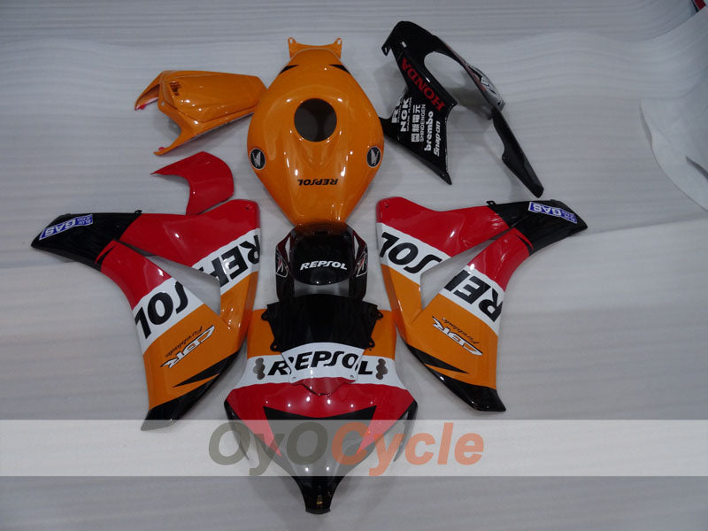 Kit de carénage à injection pour CBR1000RR 08-11 - Orange, noir - Repsol #OYO87905034