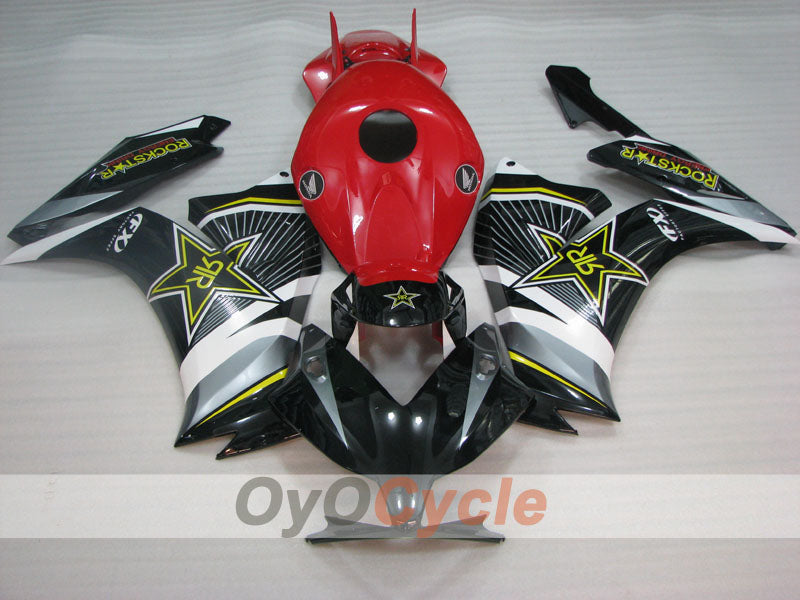 Kit de carénage à injection pour CBR1000RR 12-16 - Rouge, noir - Rockstar #OYO87905035