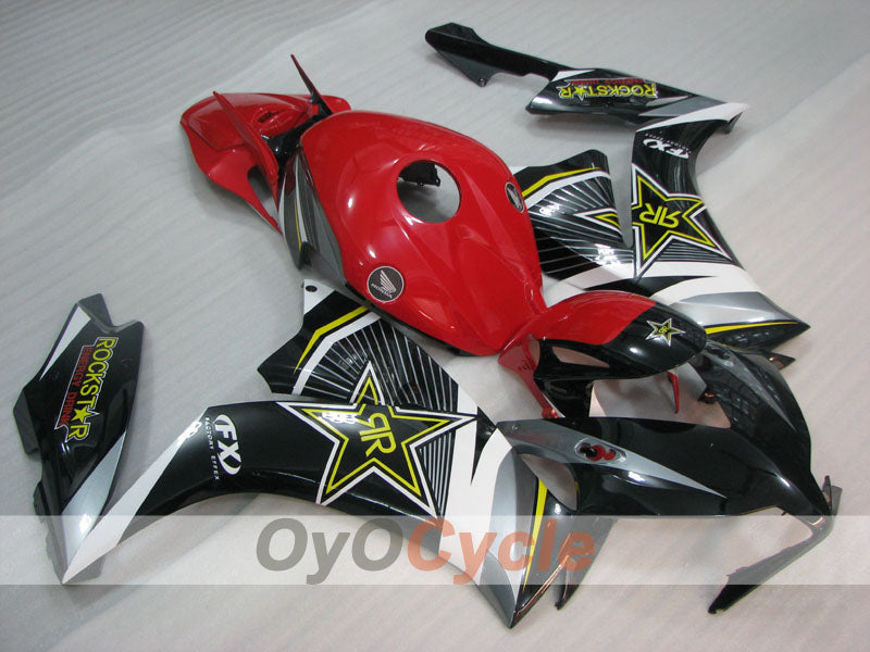 Kit de carénage à injection pour CBR1000RR 12-16 - Rouge, noir - Rockstar #OYO87905035