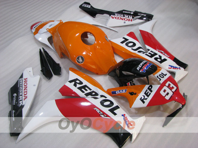 Kit de carénage à injection pour CBR1000RR 12-16 - Orange, Blanc - Repsol #OYO87905042