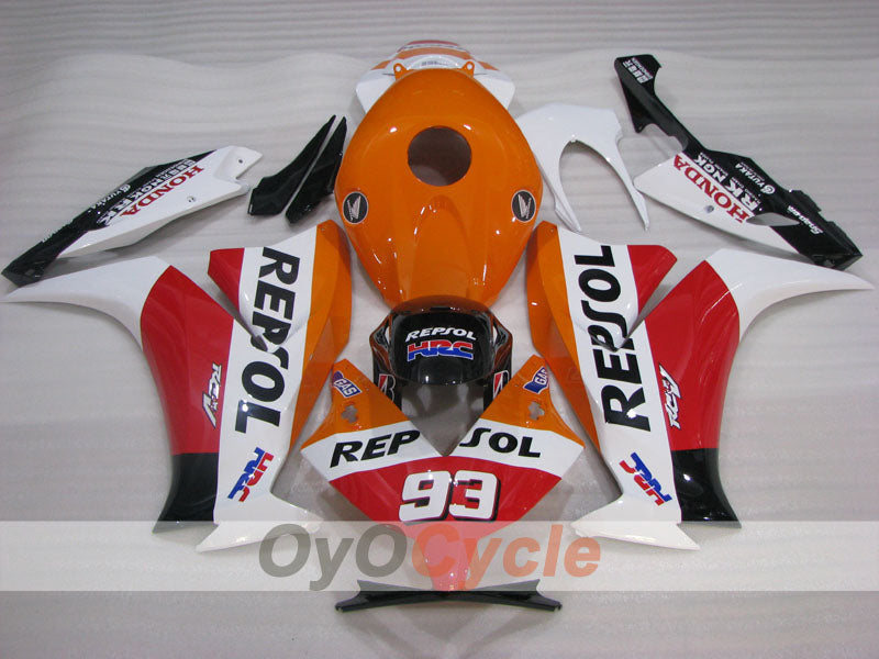 Kit de carénage à injection pour CBR1000RR 12-16 - Orange, Blanc - Repsol #OYO87905042