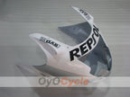 Kit de carénage à injection pour CBR1100XX 96-07 - Blanc, Argent - Repsol #OYO87905043