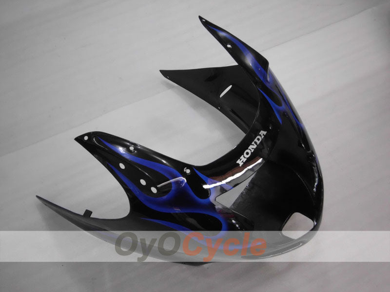 Kit de carénage à injection pour CBR1100XX 96-07 - Bleu, Noir - Flame #OYO87905045