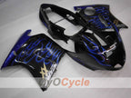 Kit de carénage à injection pour CBR1100XX 96-07 - Bleu, Noir - Flame #OYO87905045