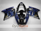 Kit de carénage à injection pour CBR1100XX 96-07 - Bleu, Noir - Flame #OYO87905045