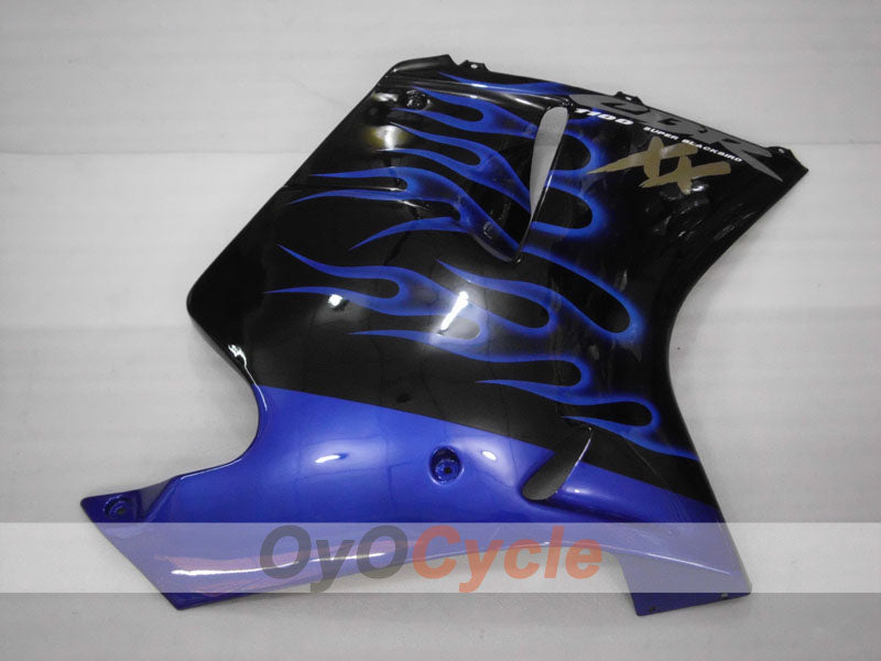 Kit de carénage à injection pour CBR1100XX 96-07 - Bleu, Noir - Flame #OYO87905045