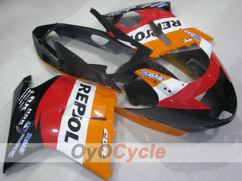 Kit de carénage à injection pour CBR1100XX 96-07 - Rouge, Noir - Repsol #OYO87905049
