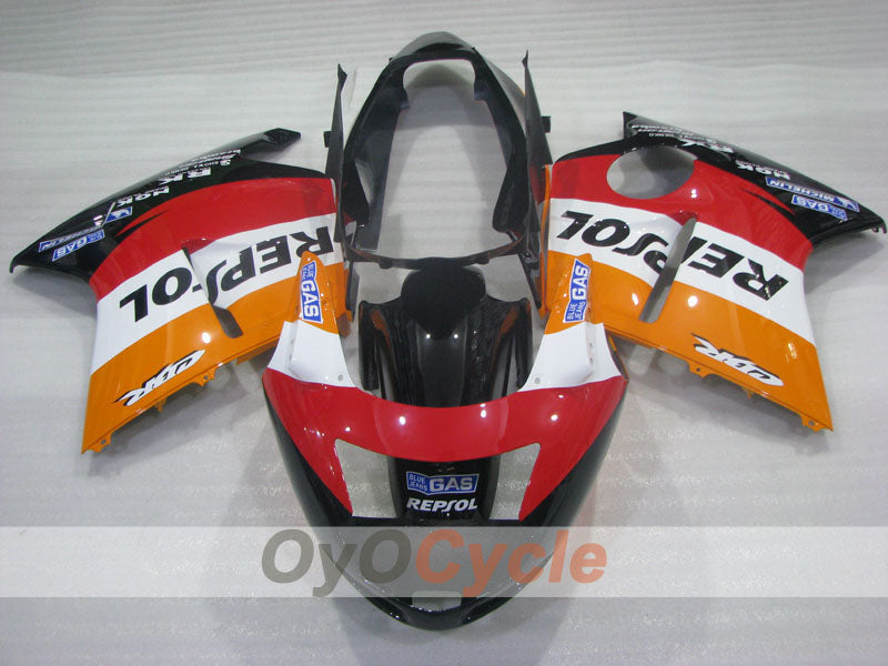 Kit de carénage à injection pour CBR1100XX 96-07 - Rouge, Noir - Repsol #OYO87905049