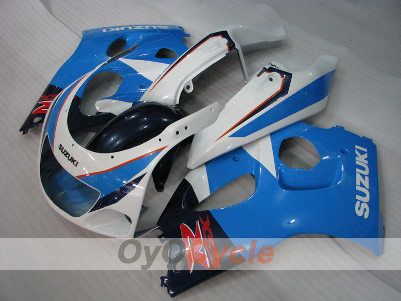 Kit de carénages pour Suzuki GSXR750 96-99 - Bleu, Blanc - Style d'origine #OYO87905065