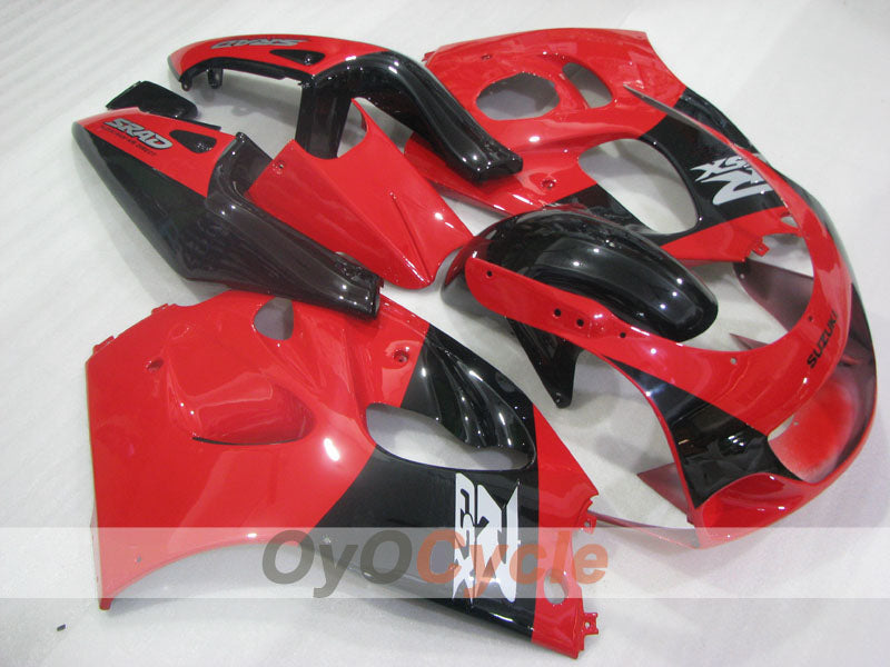 Kit de carénages pour Suzuki GSXR750 96-99 - Rouge, Noir - Style d'origine #OYO87905067