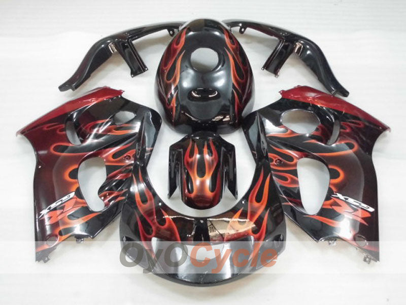 Kit de carénage pour Suzuki GSXR600 97-00 - Noir - Flamme #OYO87905054 Image secondaire du produit