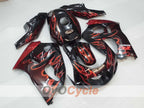 Kit de carénages pour Suzuki GSXR750 96-99 - Orange, Noir - Flamme #OYO87905068