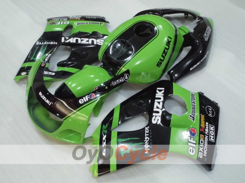 Kit de carénages pour Suzuki GSXR750 96-99 - Vert, Noir - Personnalisable #OYO87905069