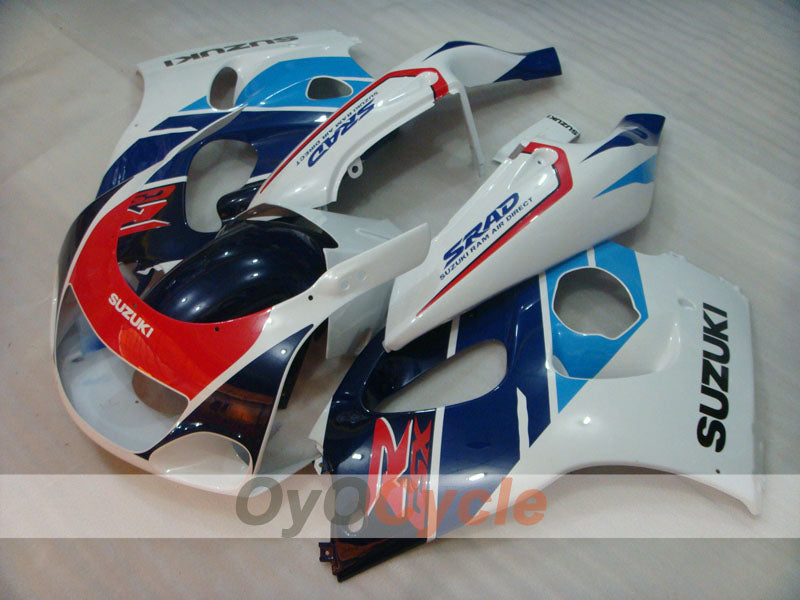 Kit de carénage pour Suzuki GSXR600 97-00 - Bleu, Blanc - Style d'origine #OYO87905058