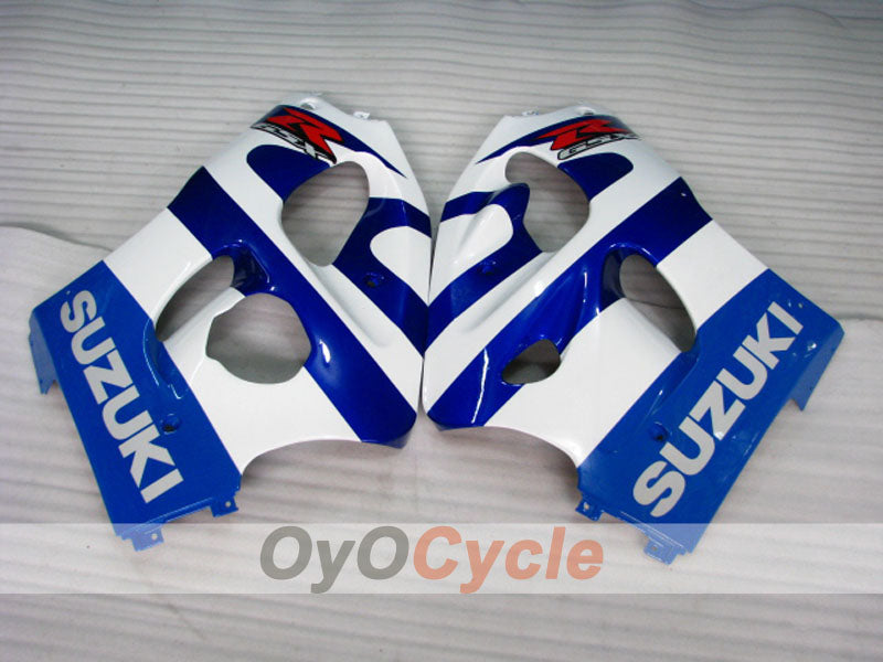 Kit de carénages pour Suzuki GSXR750 96-99 - Bleu, Blanc - Style d'origine #OYO87905073