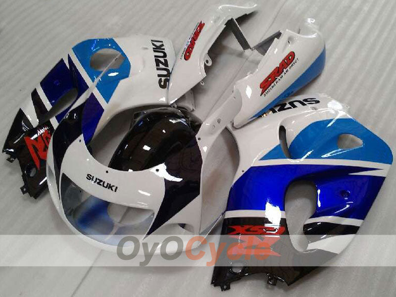 Kit de carénages pour Suzuki GSXR750 96-99 - Bleu, Blanc - Style d'origine #OYO87905074