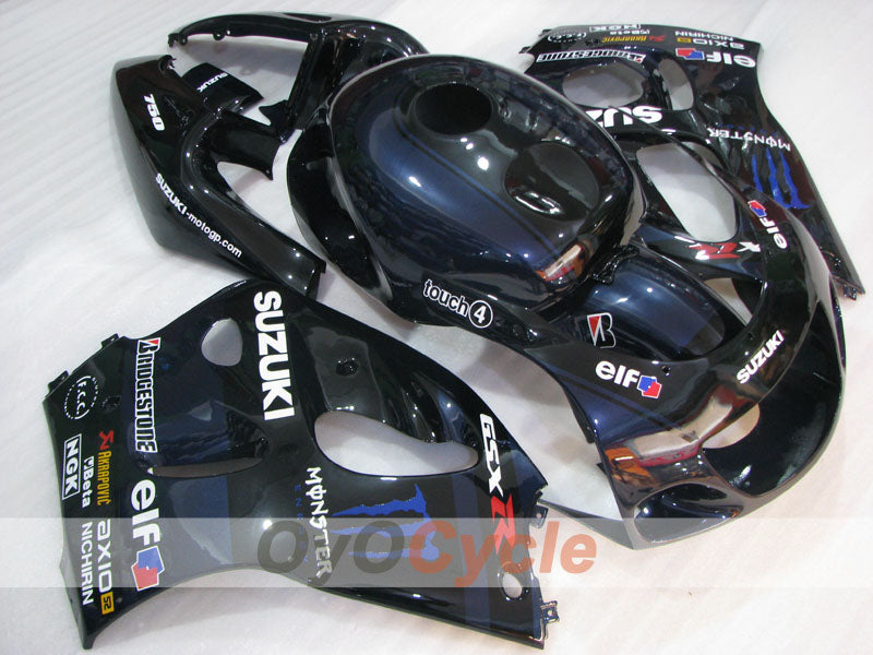 Kit de carénage pour Suzuki GSXR600 97-00 - Noir - Personnalisable #OYO87905061