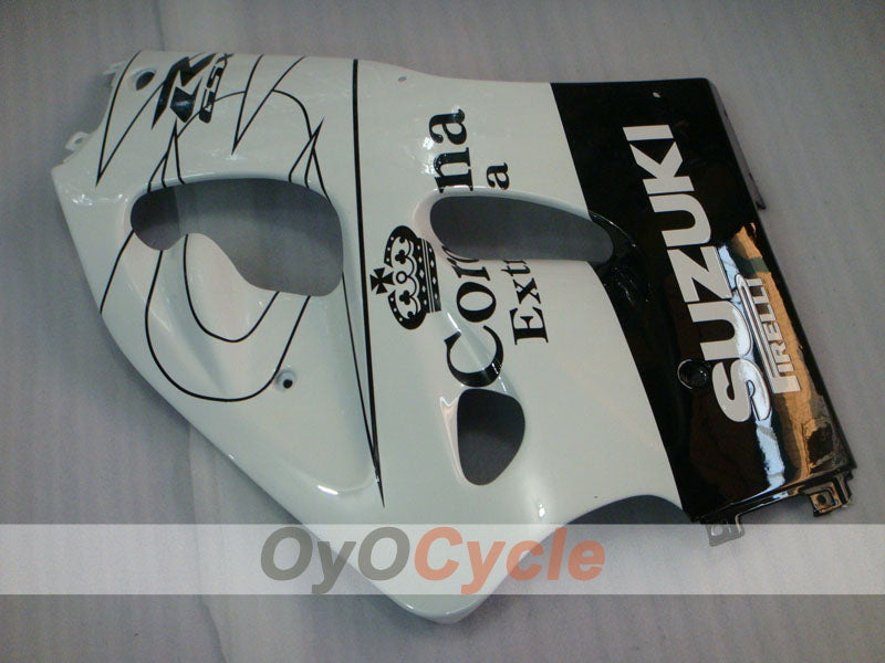 Kit de carénage pour Suzuki GSXR600 97-00 - Blanc, Noir - Corona #OYO87905062