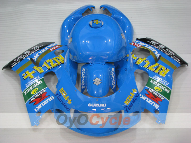Kit de carénage pour Suzuki GSXR600 97-00 - Bleu, Noir - MOTUL, Rizla+ #OYO87905063