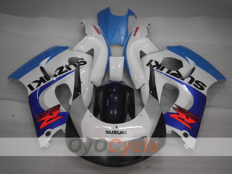 Kit de carénage pour Suzuki GSXR750 96-99 - Bleu, blanc - Style usine #OYO87905078