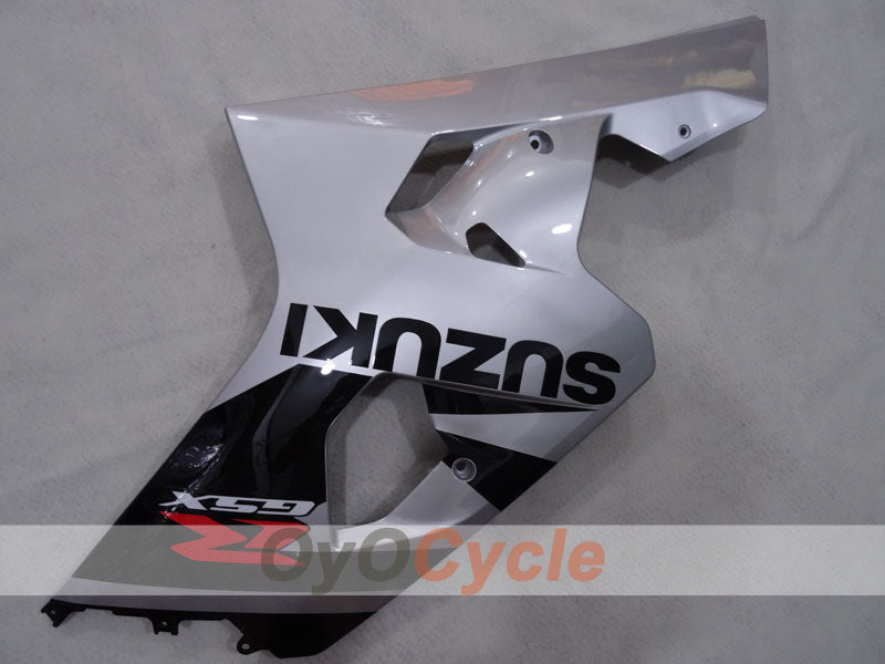 Kit de carénage injecté pour GSX R750 04-05 - Noir, argent - Style d'usine #OYO87905265